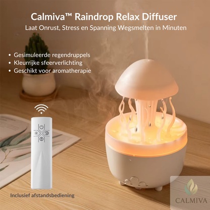 Calmiva™ Raindrop Relax Diffuser | Laat Onrust, Stress en Spanning Wegsmelten in Minuten