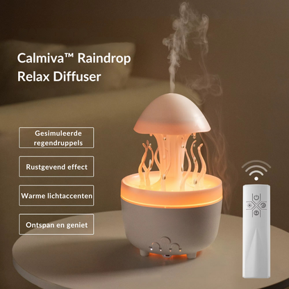 Calmiva™ Raindrop Relax Diffuser | Laat Onrust, Stress en Spanning Wegsmelten in Minuten