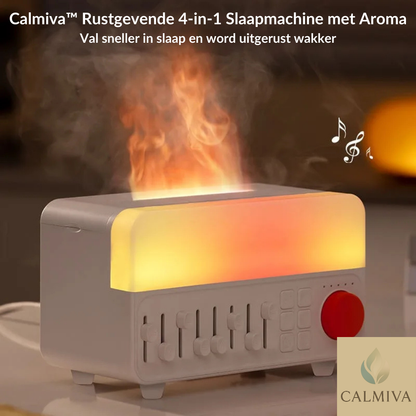 Calmiva™ Rustgevende 4-in-1 Slaapmachine met Aroma | Van Stress naar Zen in Minuten