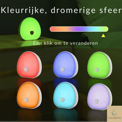 Calmiva™ SlaapLamp Pro |  Zacht licht. Rustgevend geluid. Eindelijk slapen.