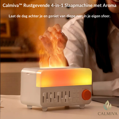 Calmiva™ Rustgevende 4-in-1 Slaapmachine met Aroma | Van Stress naar Zen in Minuten